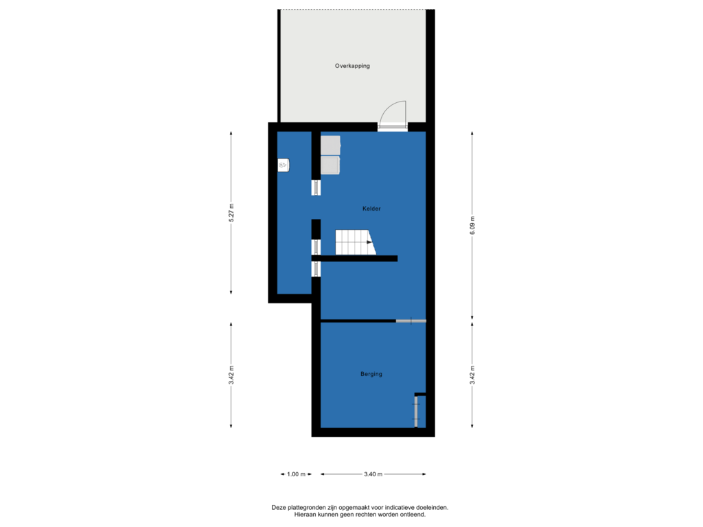 View floorplan of Kelder of Rijksstraatweg 136