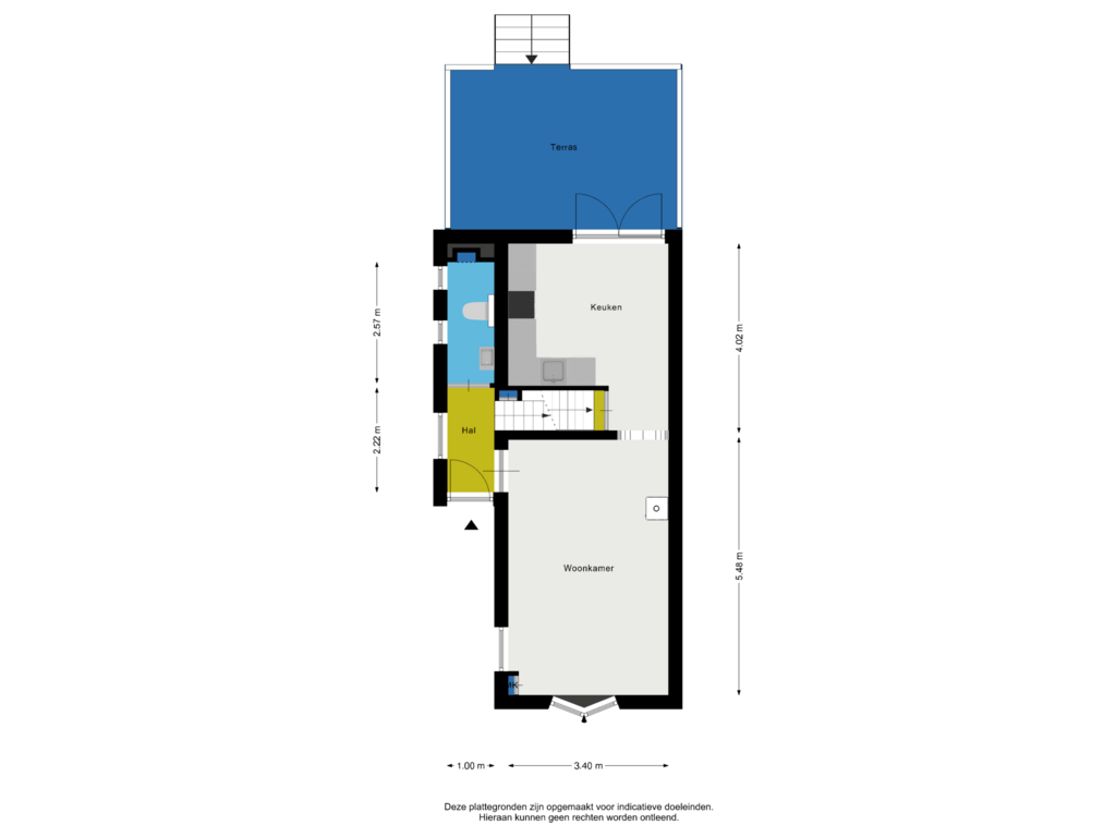 View floorplan of Begane grond of Rijksstraatweg 136