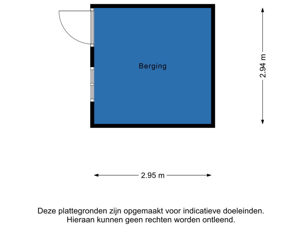 View floorplan of Berging of Rijksstraatweg 136