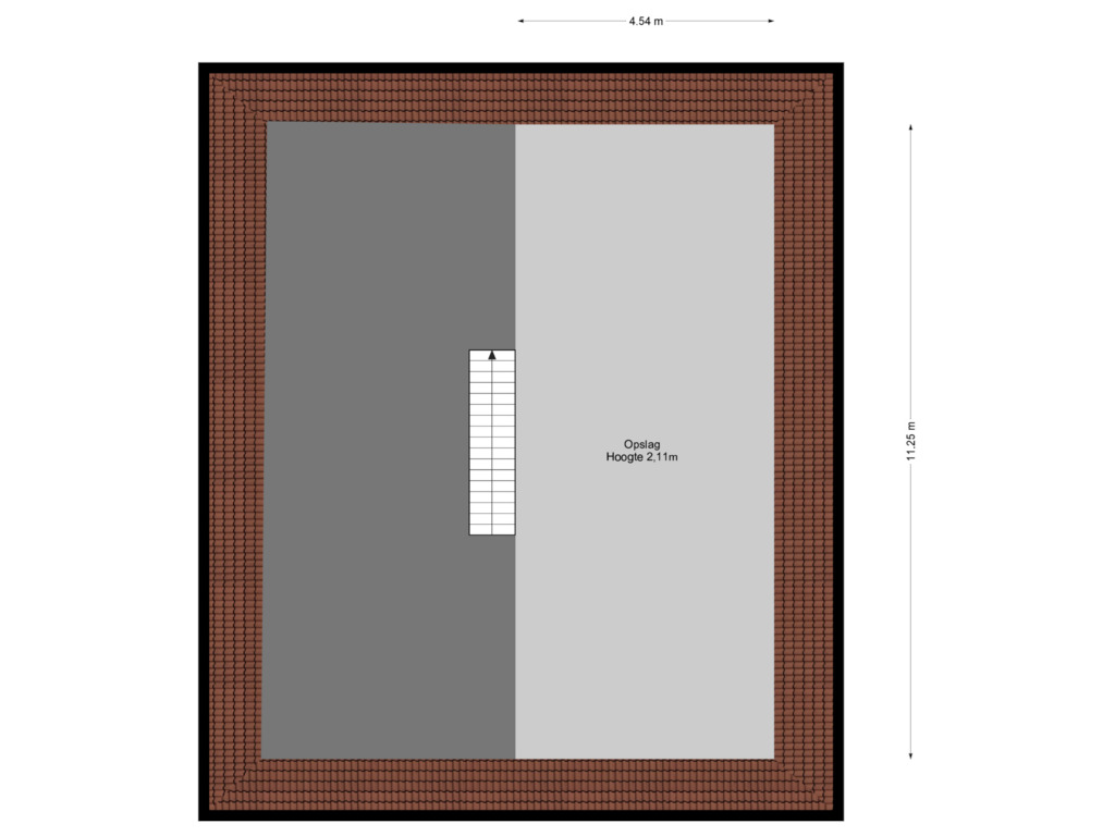 View floorplan of Loods 1e verdieping of 't Rechtewegje 55