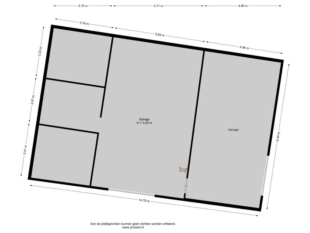 Bekijk plattegrond van Garage 1 van Zeedijk 15