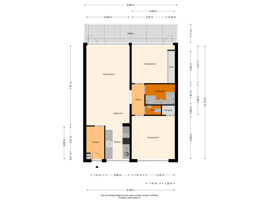 View floorplan of Appartement of Arlo 38