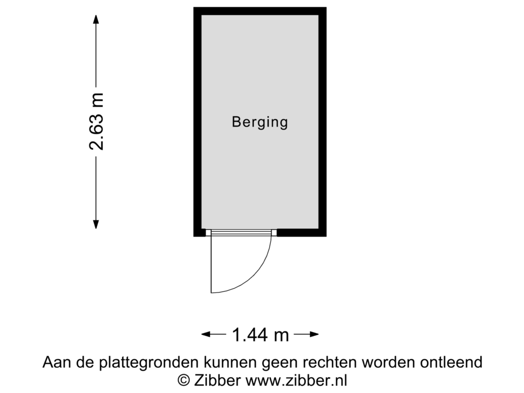 View floorplan of Berging of Arlo 38