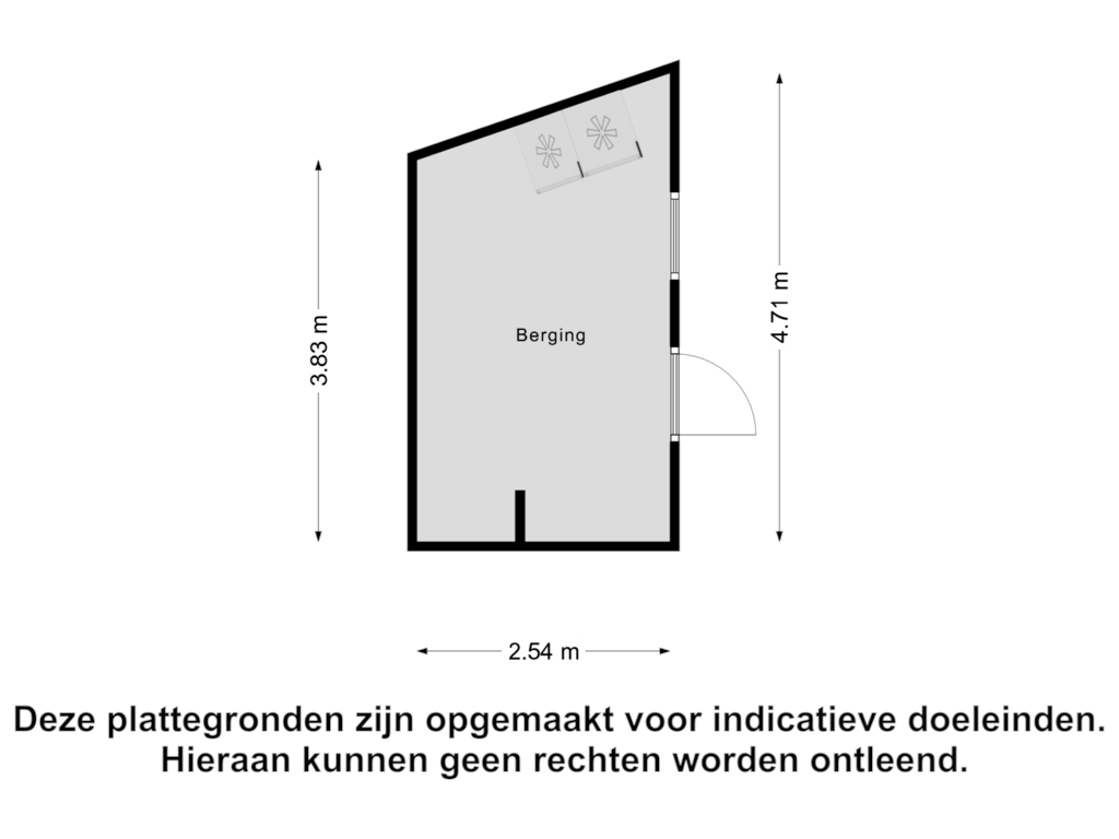 Bekijk plattegrond van Berging van Bereklauw 1-A