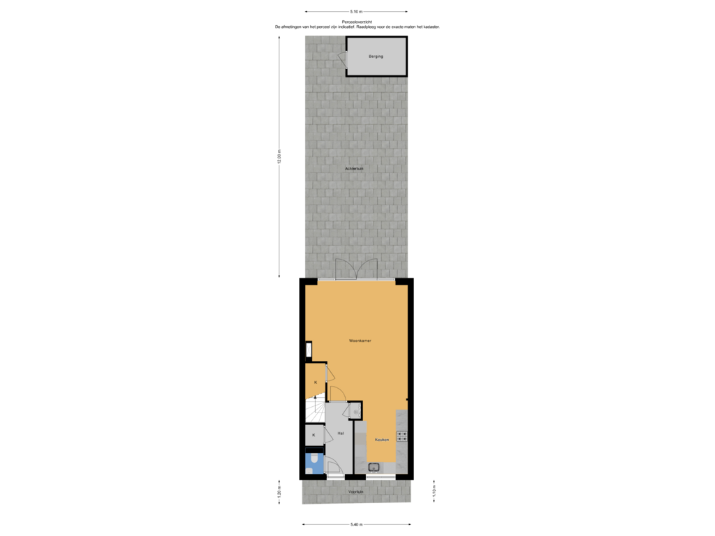 Bekijk plattegrond van Perceeloverzicht van Oyevaerswey 32