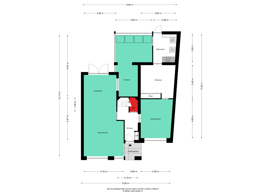 Bekijk plattegrond van Begane Grond van Mekelenkamplaan 38