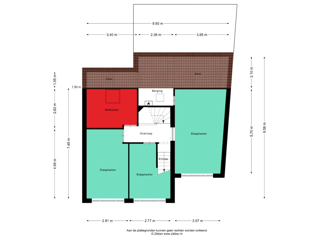 Bekijk plattegrond van Eerste Verdieping van Mekelenkamplaan 38