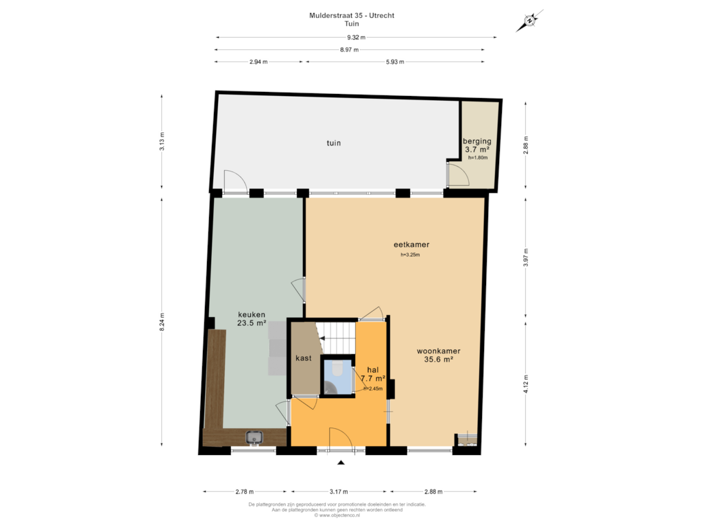 Bekijk plattegrond van Tuin van Mulderstraat 35