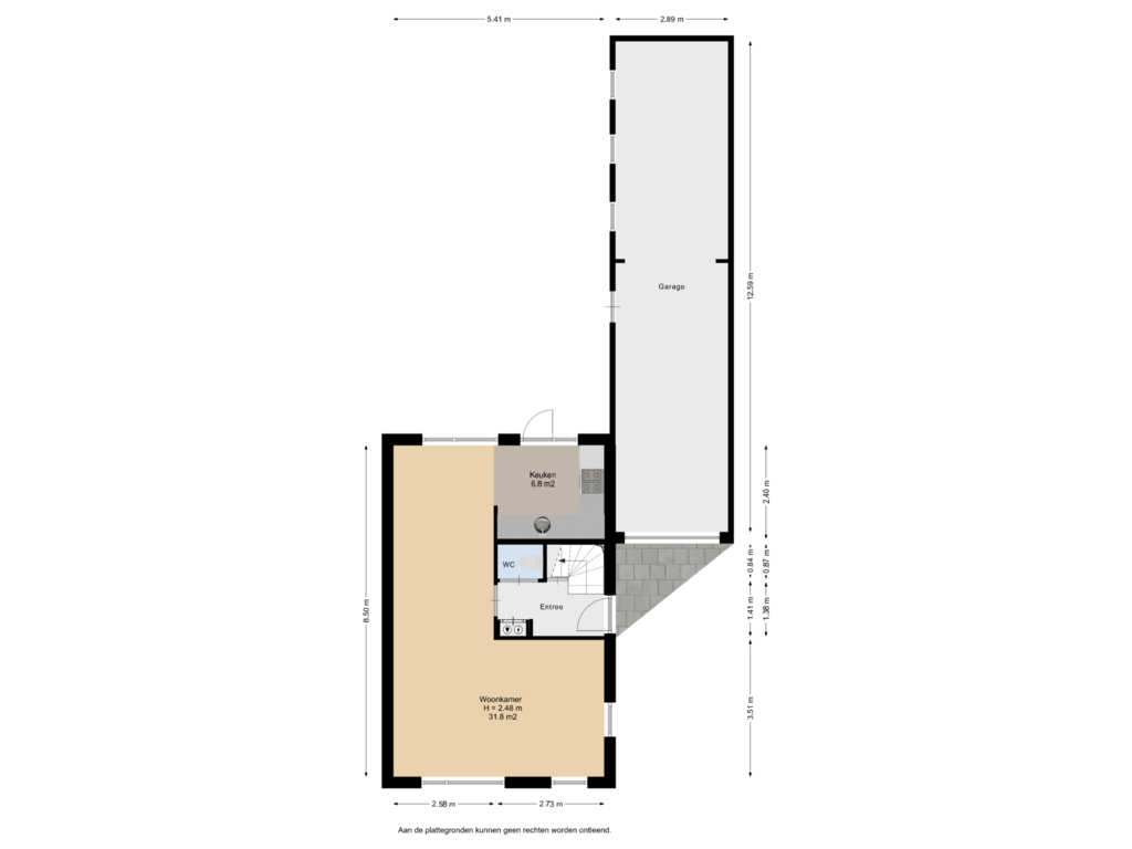 Bekijk plattegrond van Begane Grond van Kapelaan Jansenstrjitte 14