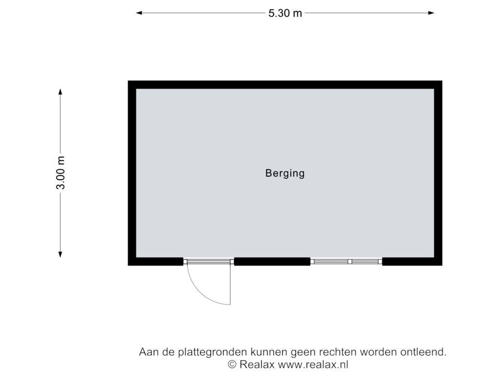 Bekijk plattegrond van Berging van Oudestraat 28