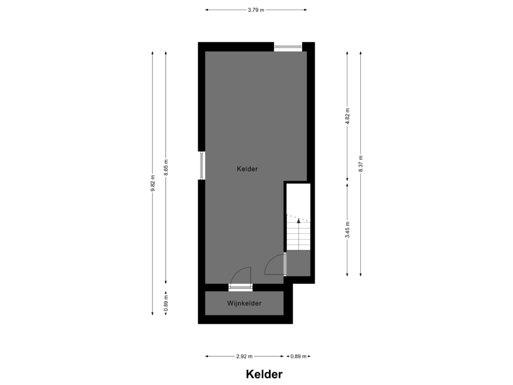 Bekijk plattegrond van Kelder van Boschhoven 36