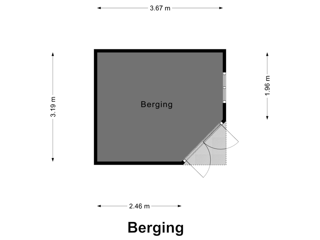 Bekijk plattegrond van Berging van Boschhoven 36