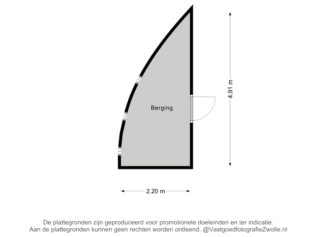 Bekijk plattegrond van Berging van Maagjesbolwerk 61