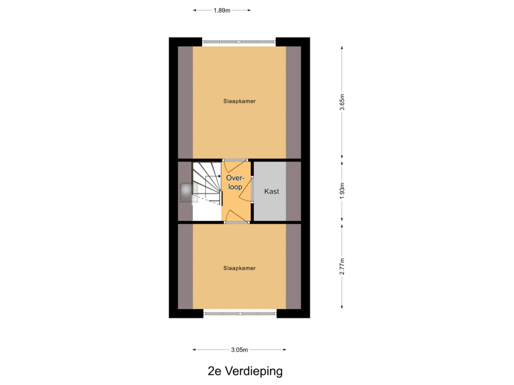 Bekijk plattegrond van 2e Verdieping van Scheveningsestraat 31