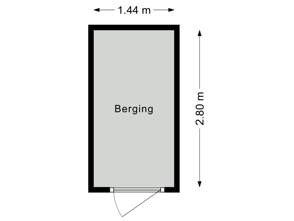 Bekijk plattegrond van Berging van Perim 202-B