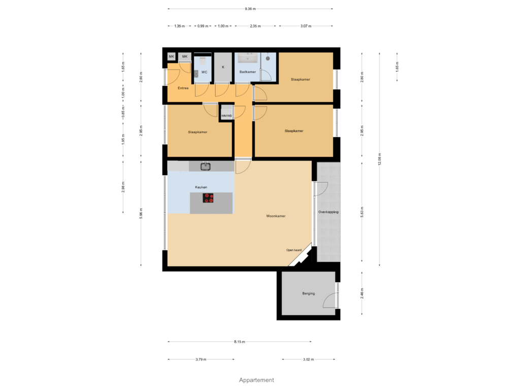 Bekijk plattegrond van Appartement van De Pionier 18