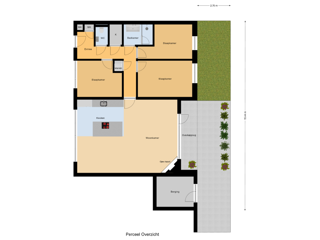 Bekijk plattegrond van Perceel Overzicht van De Pionier 18