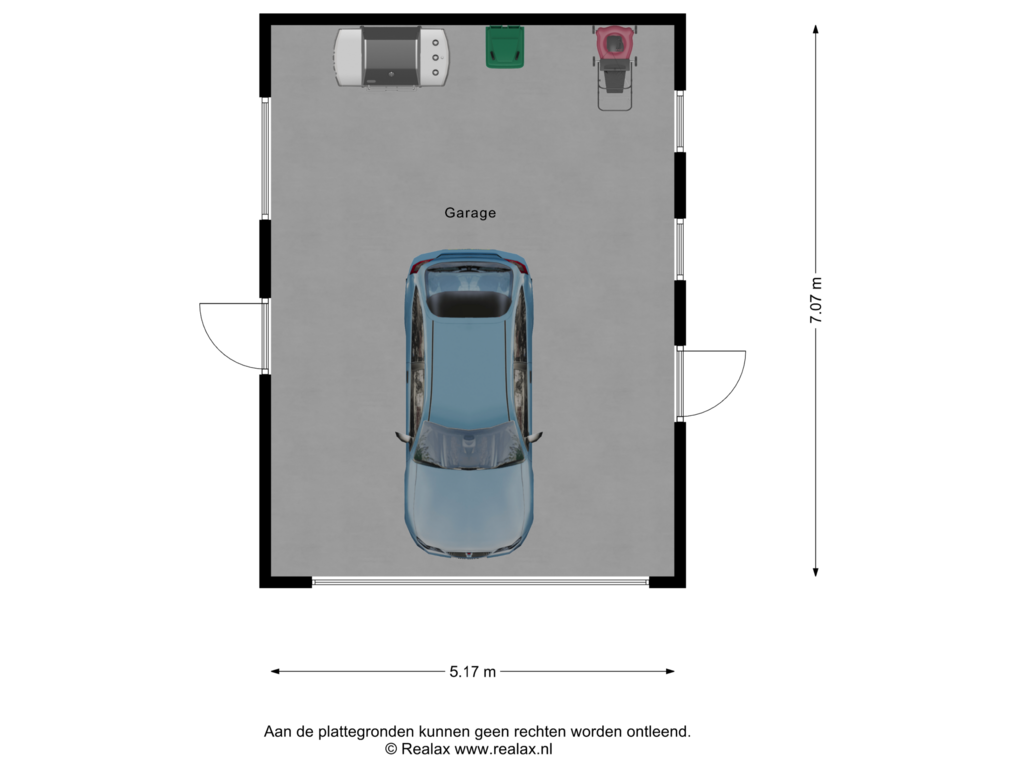 View floorplan of Garage of Witmoesdijk 2-C