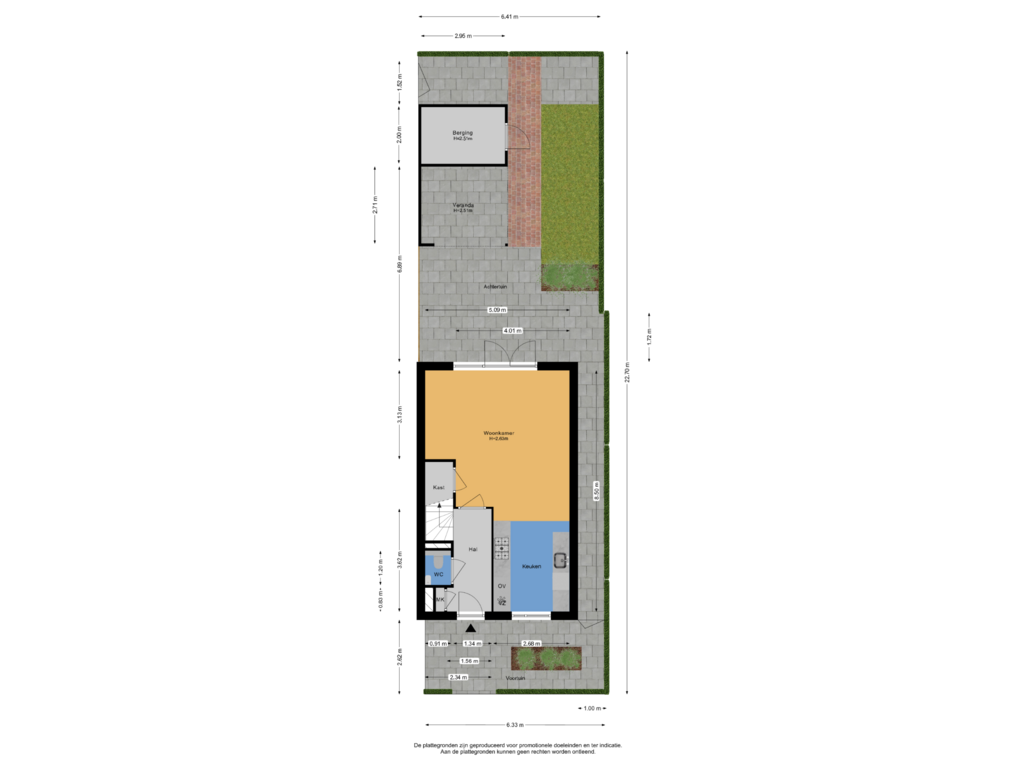 Bekijk plattegrond van Situatie van Neptunusstraat 9