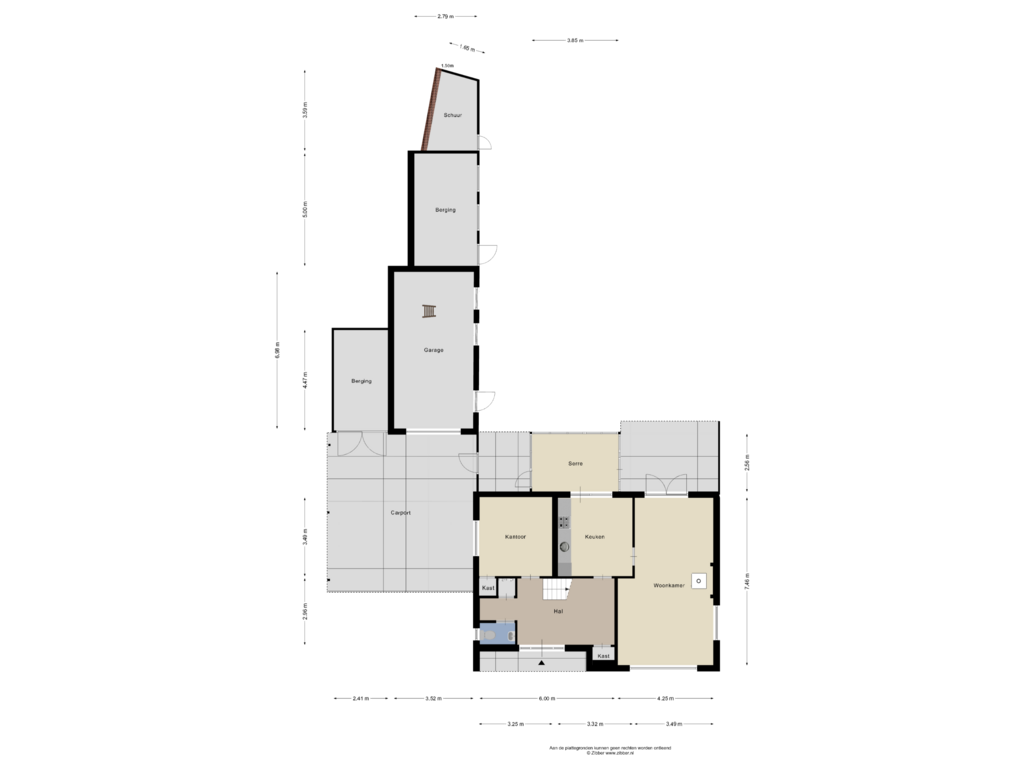 Bekijk plattegrond van Begane grond van Roderweg 19