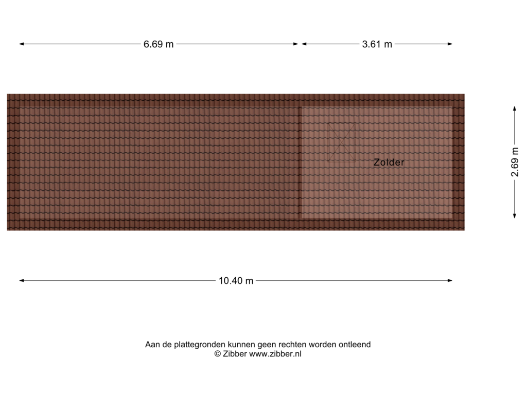 Bekijk plattegrond van Zolder van Roderweg 19