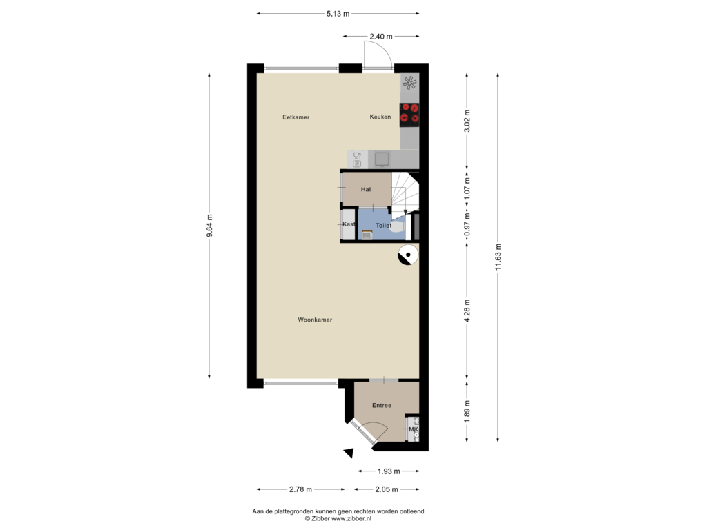 Bekijk plattegrond van Begane Grond van Tijm 4