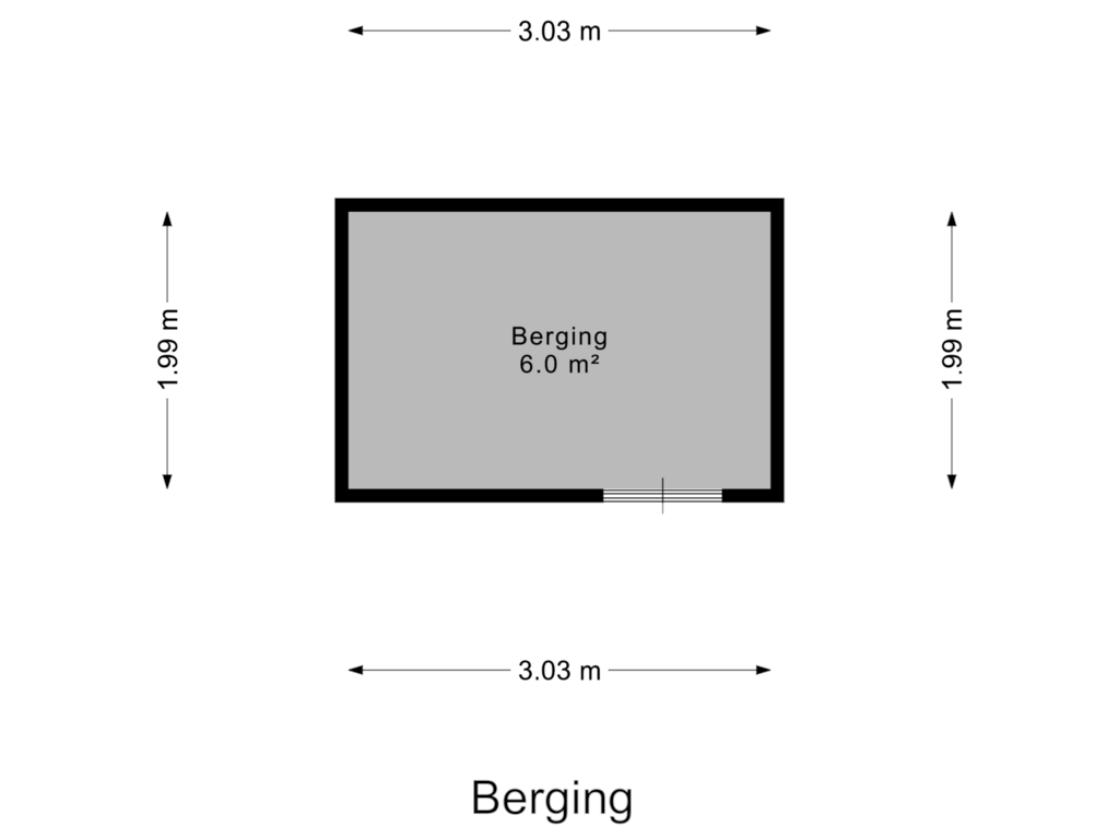 Bekijk plattegrond van Berging van Henri Laurenspad 36