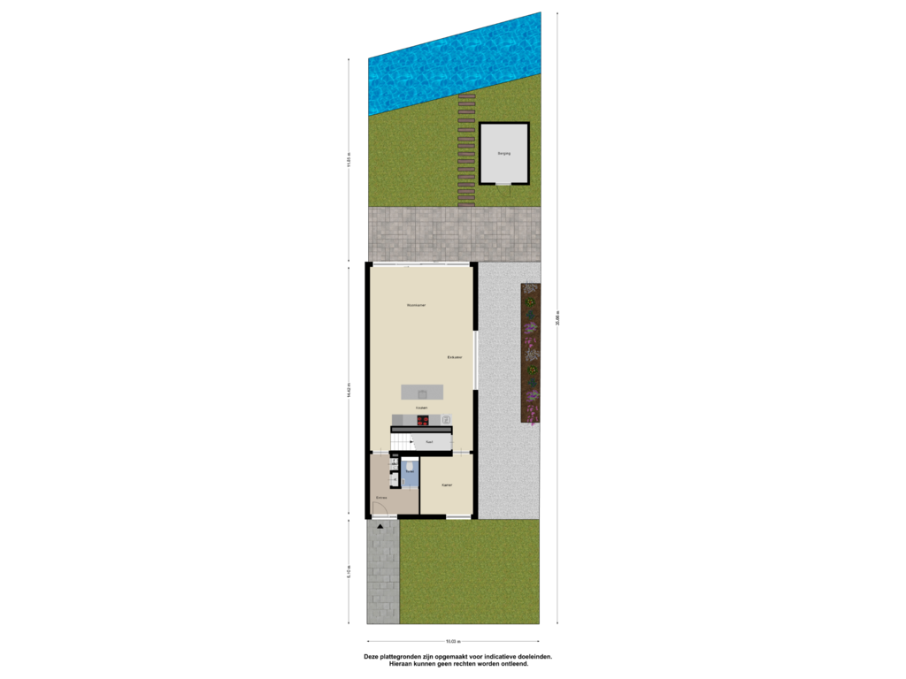 Bekijk plattegrond van Begane Grond Tuin van Hopbellen 6