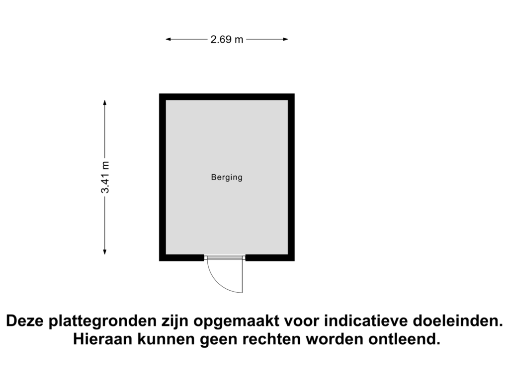 Bekijk plattegrond van Berging van Hopbellen 6