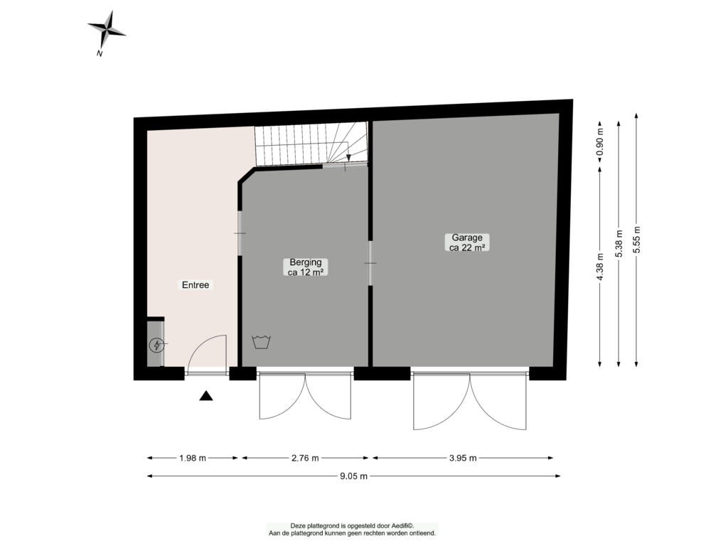 Bekijk plattegrond van Begane grond van Poststraat 8