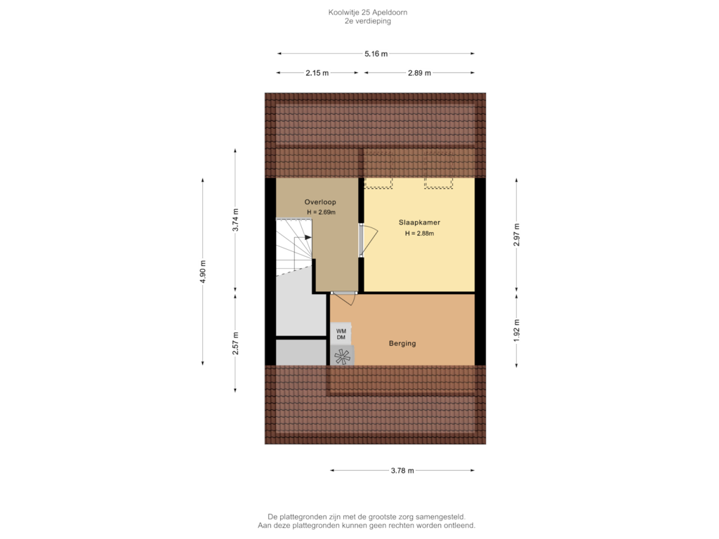 Bekijk plattegrond van 2e verdieping van Koolwitje 25