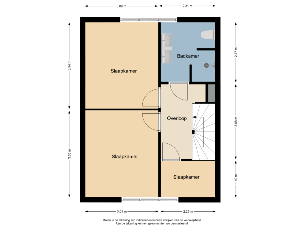 Bekijk plattegrond van Eerste verdieping van Oosterscheldestraat 144