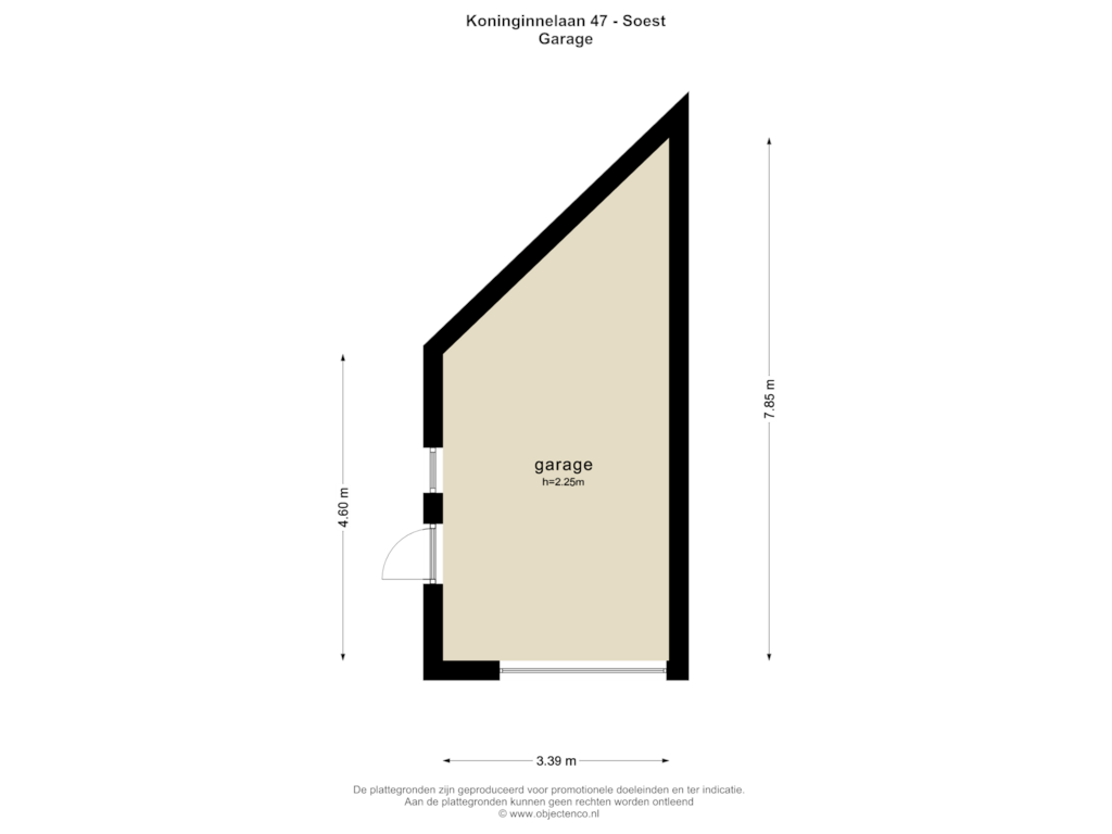 Bekijk plattegrond van GARAGE van Koninginnelaan 47