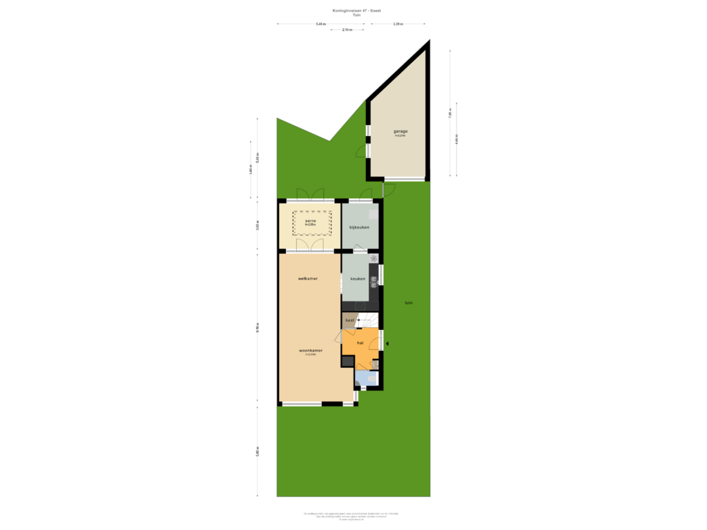 Bekijk plattegrond van TUIN van Koninginnelaan 47