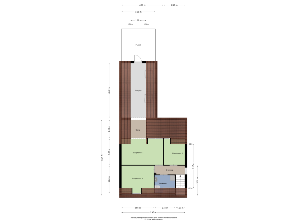 Bekijk plattegrond van Eerste Verdieping van Monseigneur den Dubbeldenstraat 27