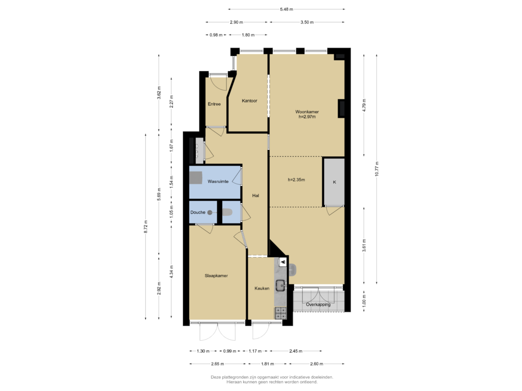 Bekijk plattegrond van Begane grond van De la Reyweg 201