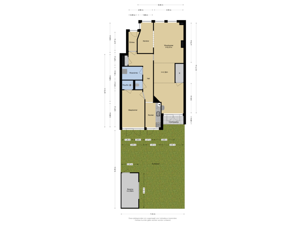 Bekijk plattegrond van Begane grond + Tuin van De la Reyweg 201