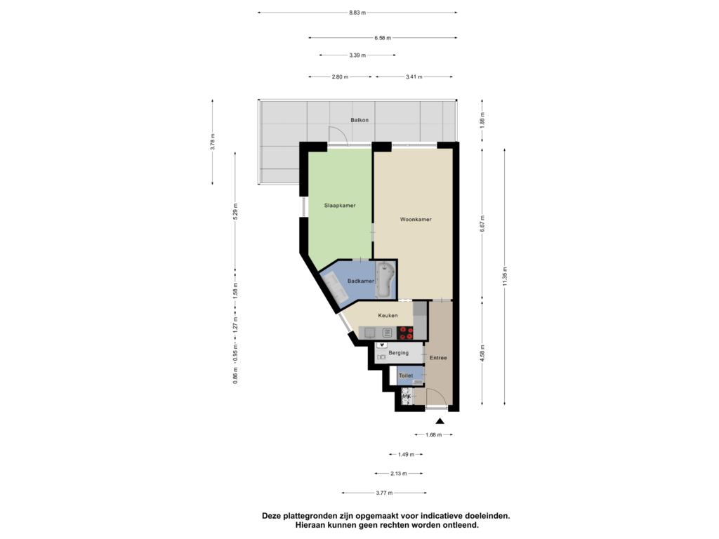 Bekijk plattegrond van Appartement van Meierijse Kar 5