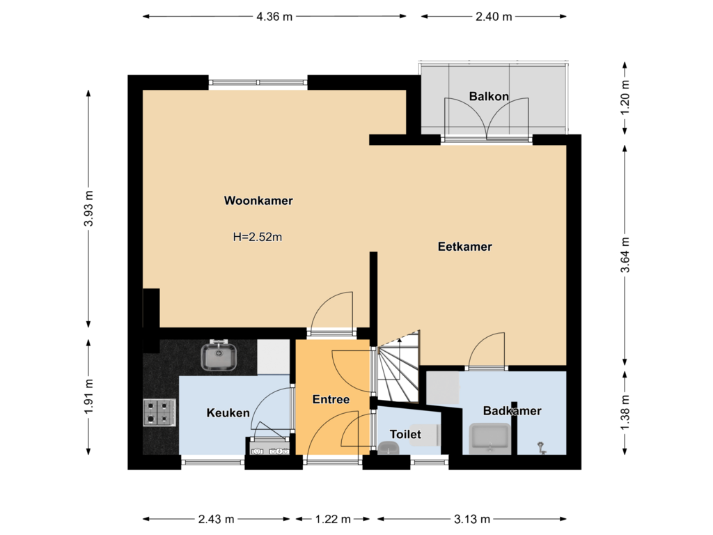 Bekijk plattegrond van Woonetage van Park Rodichem 39