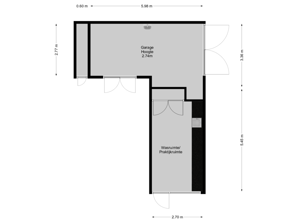 Bekijk plattegrond van Garage van Thamerlaan 15