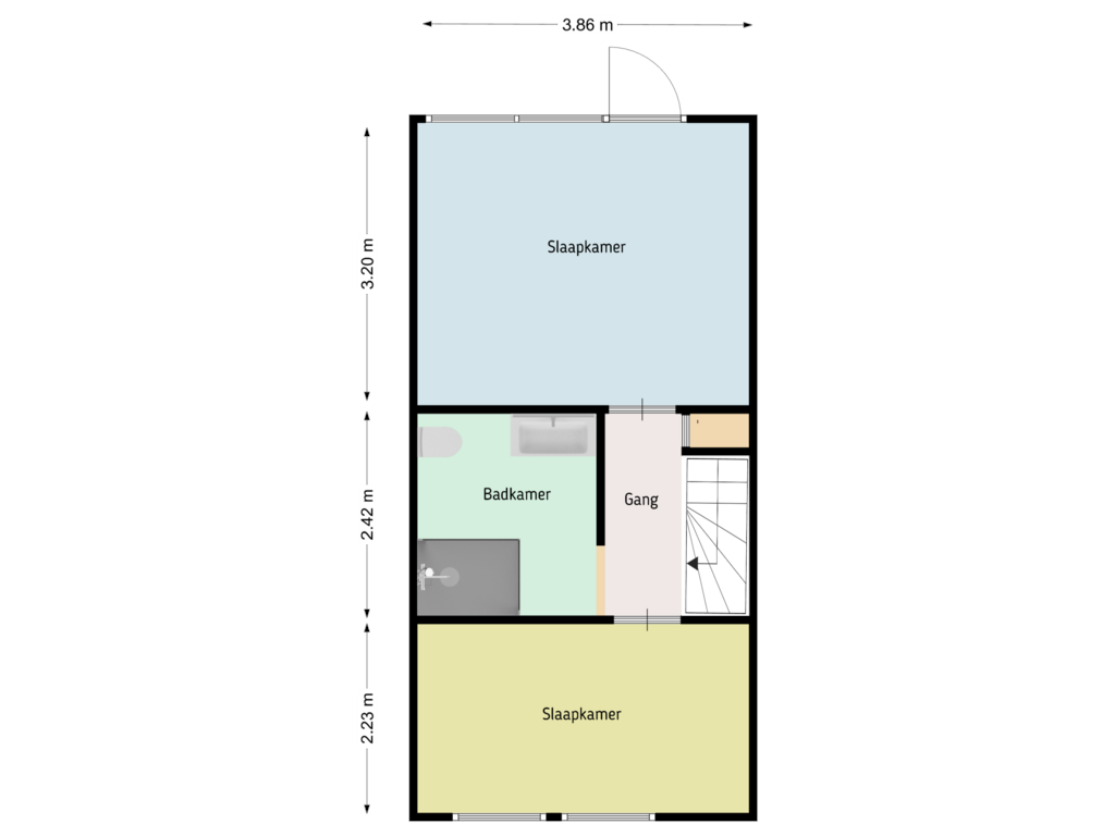 Bekijk plattegrond van Eerste verdieping van Kleis 16