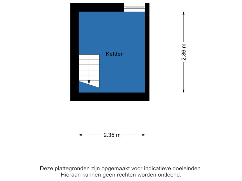 Bekijk plattegrond van Kelder van Tuinstraatje 9