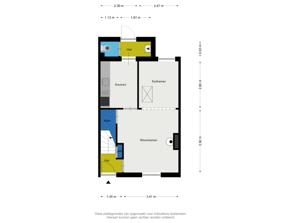 Bekijk plattegrond van Begane grond van Tuinstraatje 9