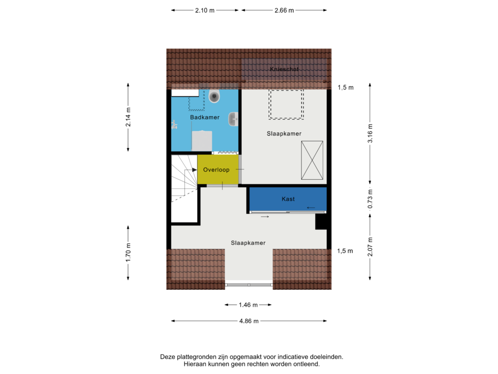 Bekijk plattegrond van 1e verdieping van Tuinstraatje 9