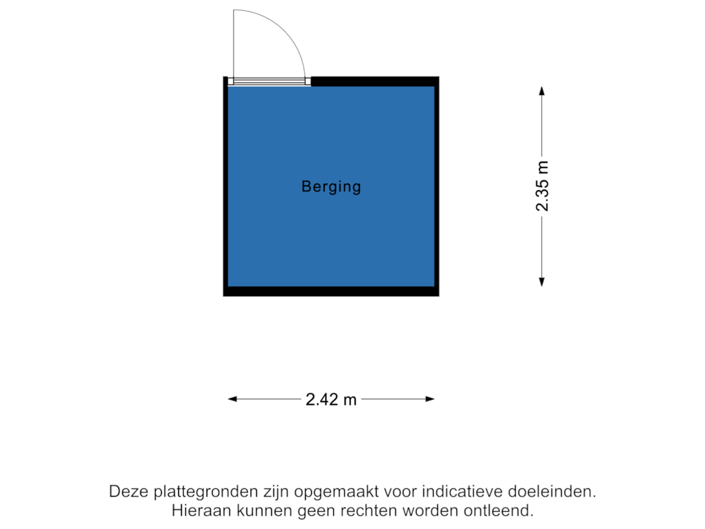 Bekijk plattegrond van Berging van Tuinstraatje 9