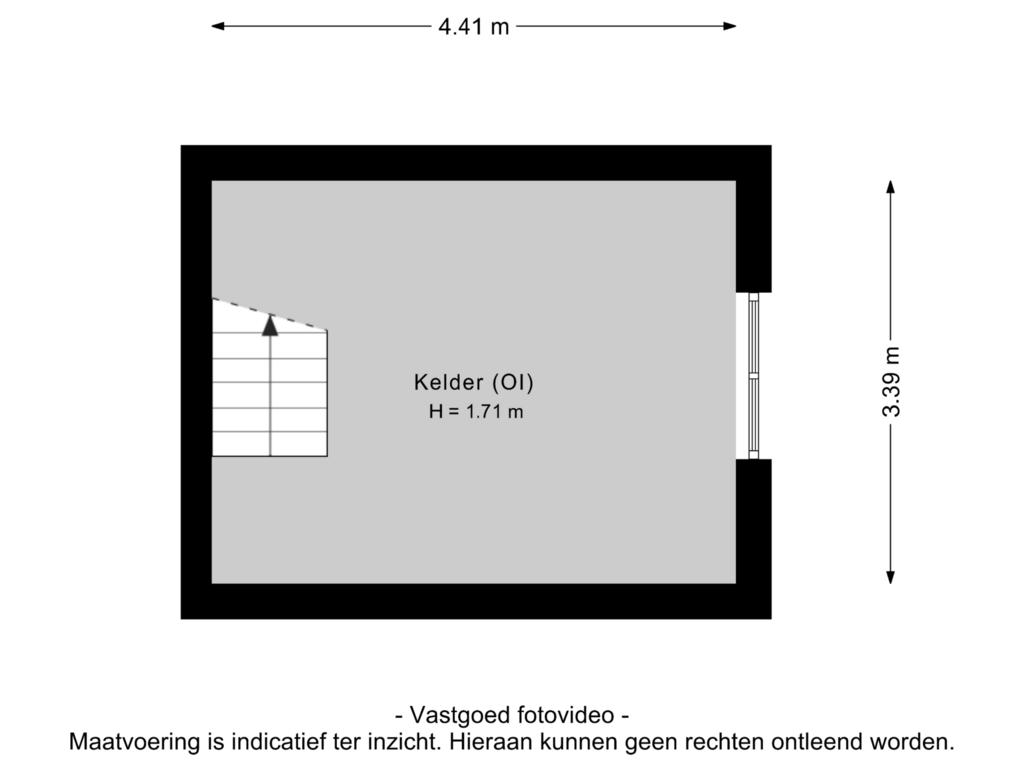 View floorplan of Kelder of Middelweg 41