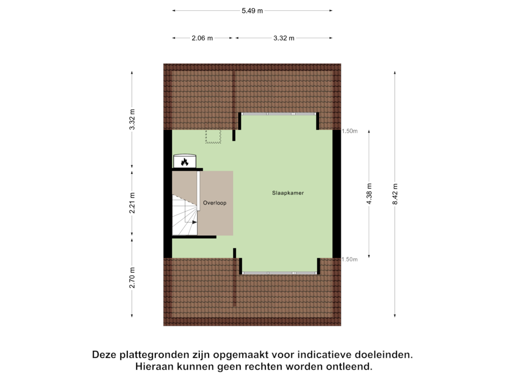 Bekijk plattegrond van Tweede verdieping van De Duiker 4