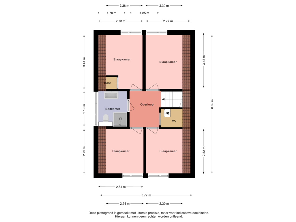 Bekijk plattegrond van Eerste verdieping van De Acht 10