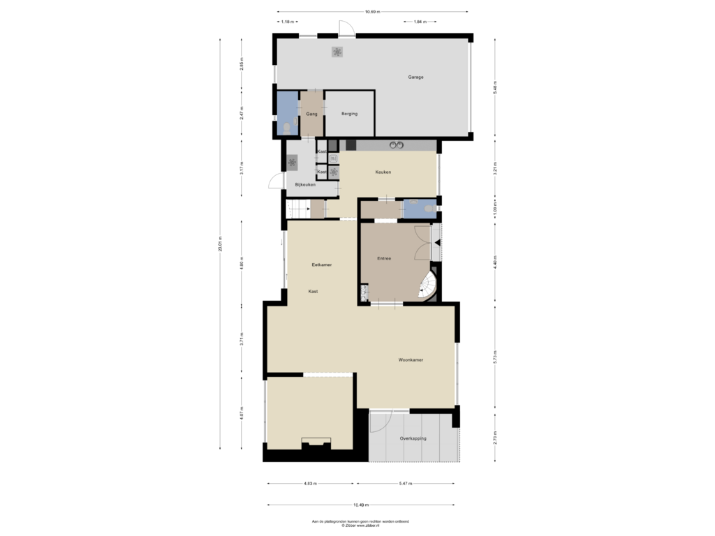 View floorplan of Begane grond of Bosscheweg 16