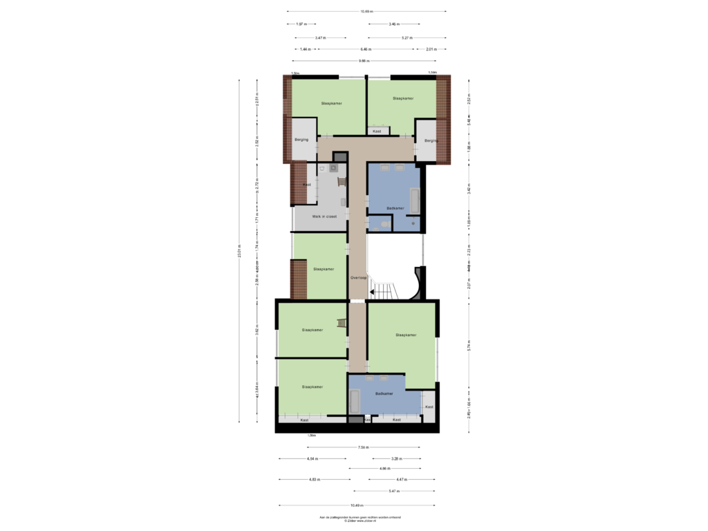 View floorplan of Eerste verdieping of Bosscheweg 16